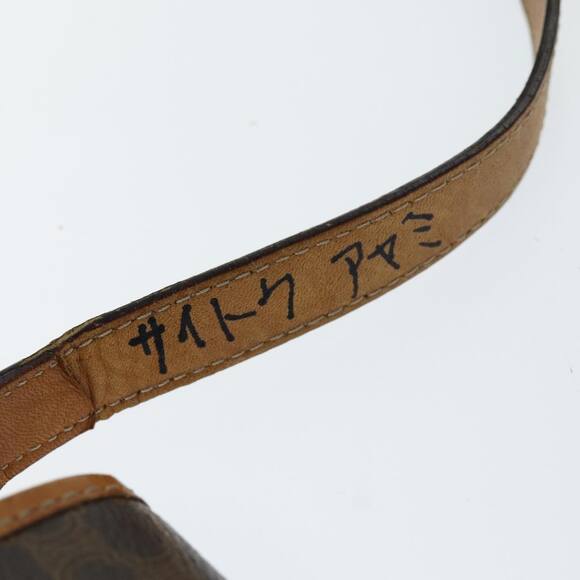 CELINE Macadam Canvas Shoulder Bag Pvc Brown - Picture 9 of 12